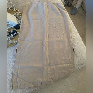 Vintage 100% Linen Skirt